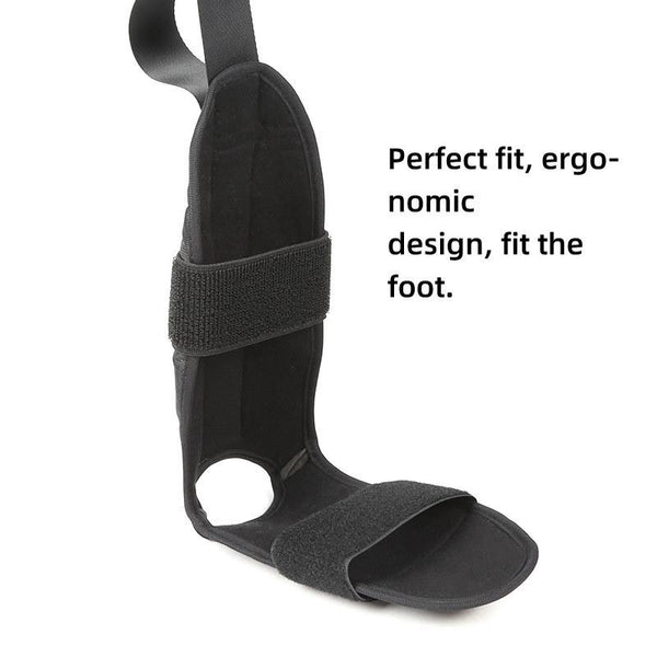 Yoga Stretch Trainer Rehabilitation Correction Belt Foot Drop Stretcher(Black One Size)