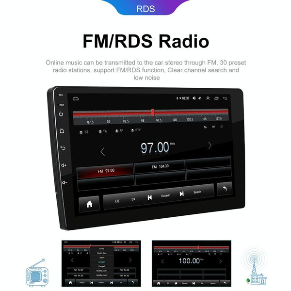 Universal 9 Inch 8 Core CarPlay Android Navigation Car Center Control All-In-One Monitor, Memory: 4+64G(Standard+AHD Camera)