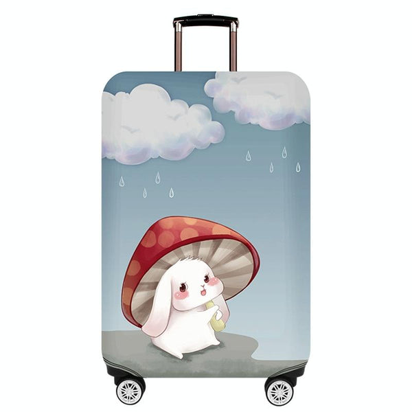 Thick Wear-resistant Luggage Elastic Dustproof Protective Cover, Size: L(Mushroom Rabbit)
