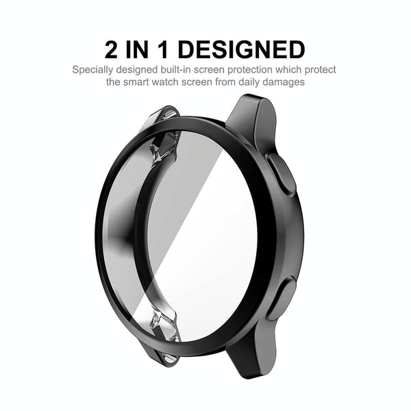 For Garmin Venu 2 45mm / Vivoactive 4 45mm ENKAY Hat-Prince Full Coverage Electroplate TPU Soft Case(Black)