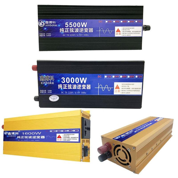 XINBOKE High Power Household Car Sine Wave Inverter 60V 1600W To 220V 800W(Single Display)