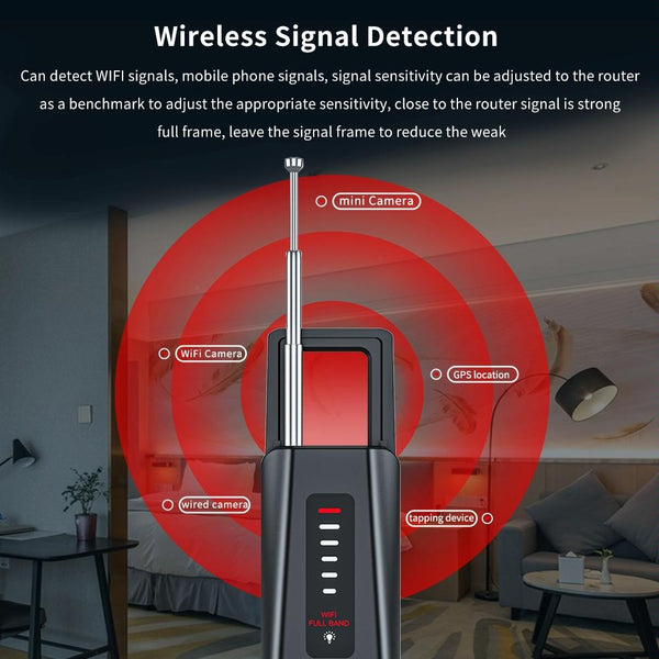 Anti-Spy Detector & GPS Tracker Finder - Bug Sweeper