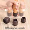 1.25 inch 8pcs /Set 15 Degree Tilt Table And Chair Feet One-Piece Shock-Absorbing Protective Cover For Chairs(Square)