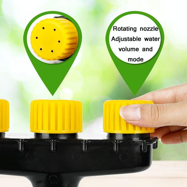 DKSSQ Gardening Watering Sprinkler Nozzle, Specification: 6 Head With 1.5 inch Interface