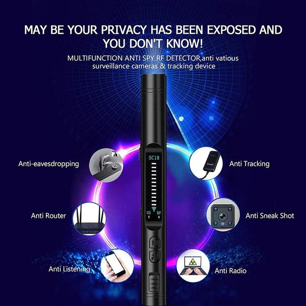 Anti Spy Detector RF Signal Detector for Hidden Cameras & GPS Trackers