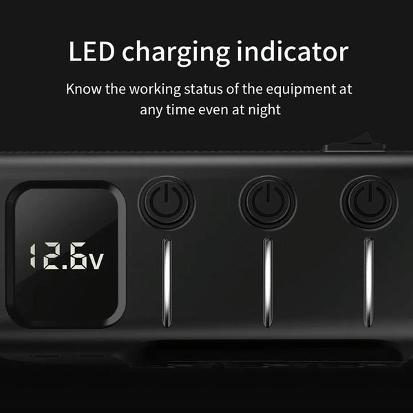 120W Digital Display Cigarette Lighter Car Fast Charging Charger(Black)