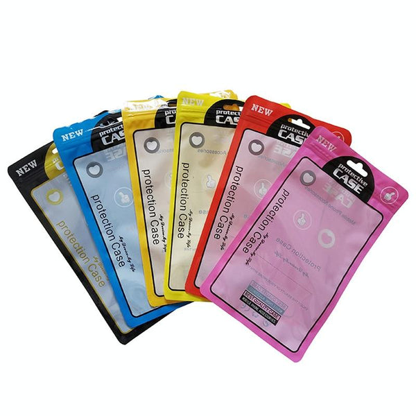 100PCS Phone Case Plastic Self-Sealing Pearl Packaging Bags, Size: 12x21cm (Black)