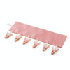 Multi Clip Portable Fabric Clothes Hanger Multifunctional Folding Fabric Clothes Clip Hangers, Color: Pink