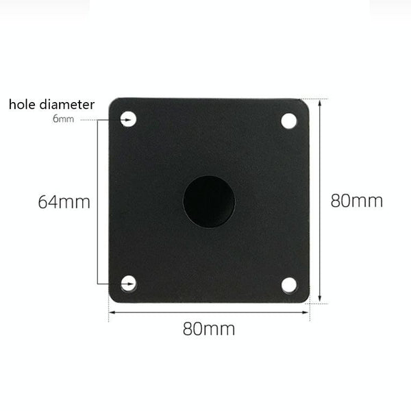 LH-ZT-0001 Cone Round Tube Furniture Support Legs, Style: Straight Cone Height 10cm(Black Gold)