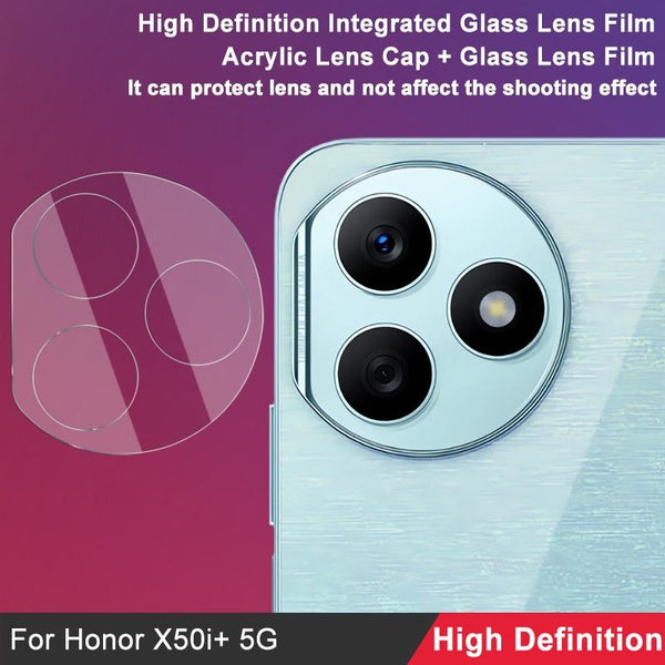 For Honor X50i+ 5G imak Integrated Rear Camera Lens Tempered Glass Film with Lens Cap