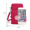 Crossbody Mobile Phone Bag Vertical Coin Purse with Armband for Women(Navy Blue)