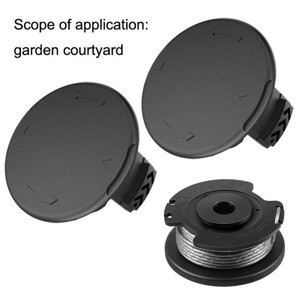 2PCS GK04 Cordless Weeder Lawn Mower Spool Cover For Greenworks(Green)