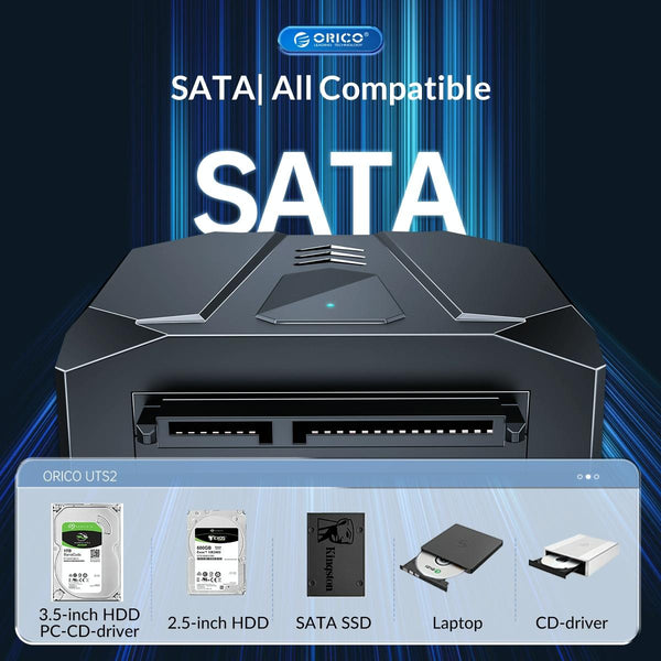 ORICO UTS2 USB 2.0 2.5-inch SATA HDD Adapter, Cable Length:0.5m