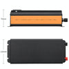 XUYUAN 6000W Car Inverter LED Colorful Atmosphere Light 4 USB Charging Converter, UK Plug, Specification: 24V-220V