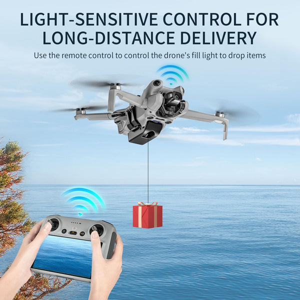 For DJI Mini 4 Pro STARTRC LED Light Air-Dropping System Thrower Parabolic
