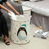 Cartoon Dirty Laundry Basket Waterproof Fabric Storage Bag(Camel)