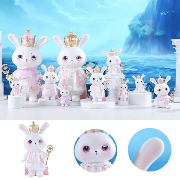 Piggy Banks God Rabbit Home Ornaments Gift Crafts, Size: Large Purple