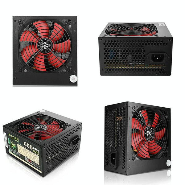 Jbon 600WS Rated  500W Dual 6Pin Desktop PC Power Supply