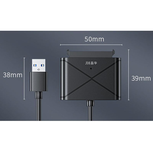 JINGHUA USB3.0 To SATA HDD Adapter Cable For 2.5/3.5 Inch External HDD SSD Hard Drive(30cm)