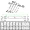 M8 304 Stainless Steel Flower Basket Screw