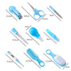 10pcs/set Blue Children Cleaning Care Set Maternal and Baby Grooming Supplies Care Tools