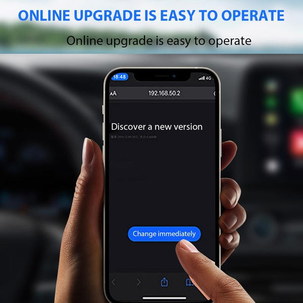 For IOS Car Carplay Box Wired to Wireless Bluetooth Adapter