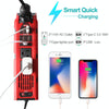 12V to 110V 200W Car Correction Sine Wave Inverter, US Plug