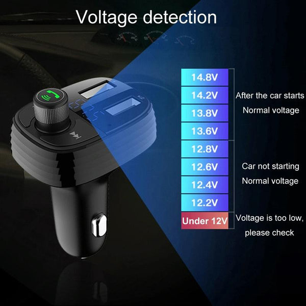 S-10 Car Bluetooth Fast Charger Receiver Auto One To Two Charger Cigarette Lighter