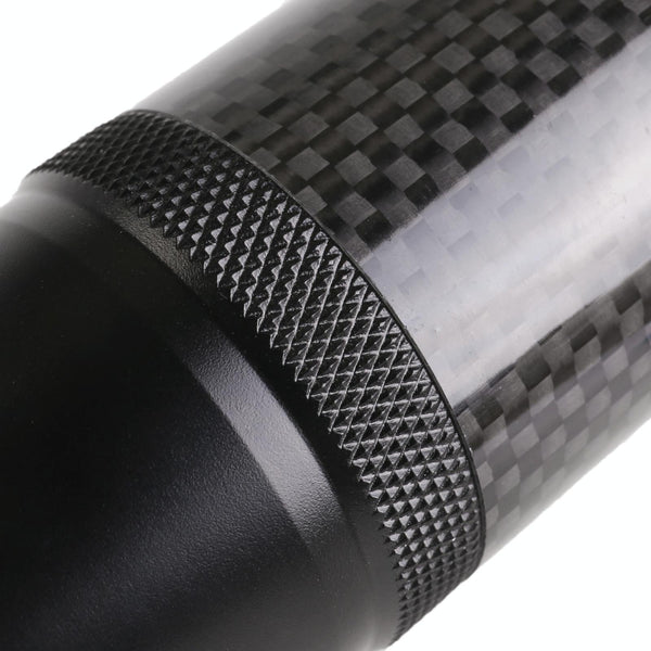 Universal Car Carbon Fiber Metal Gear Shift Knob(Black)