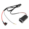 Car QC3.0 Fast Charge USB Interface Modification Charger for Toyota, Fuse to Take Power(Ice Blue Light)