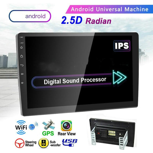 Universal Machine Android Smart Navigation Car Navigation DVD Reversing Video Integrated Machine, Size:10inch 2+32G, Specification:Standard