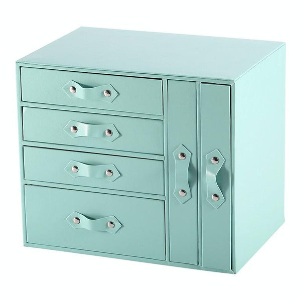 Sp01179 Large Capacity Multi-Layer Drawer Jewelry Storage Box(Blue)