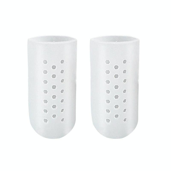 With Hole Toe Set High Heels Anti-Wear Anti-Pain Toe Protective Cover, Size: S(White)