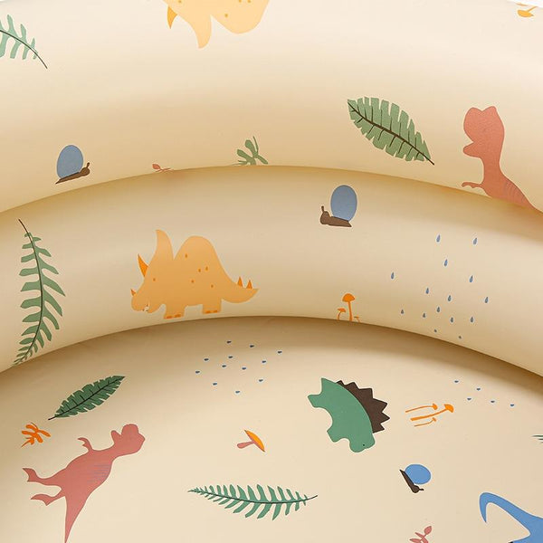 Baby Swimming Round Pool Summer Kids Water Toys Inflatable Bath Tub, Size: NO.120(Beige Dinosaur)
