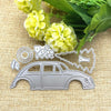 Car Christmas Tree Metal Paper Art Leather Cutting Die