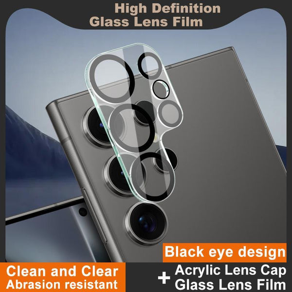 For Samsung Galaxy S24 Ultra 5G IMAK High Definition Integrated Rear Camera Glass Lens Film, Black Eye Design