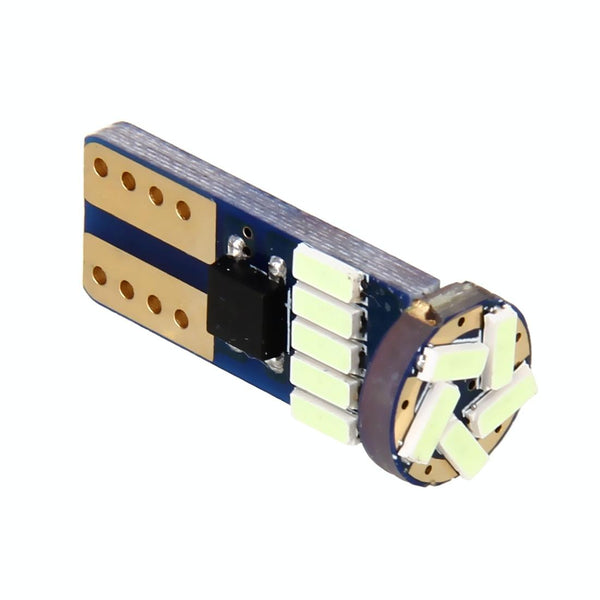 2PCS T10 3W 450LM White Light 15 LED 4014 SMD LED Decode Error-Free Canbus Car Clearance Lamp,DC12V