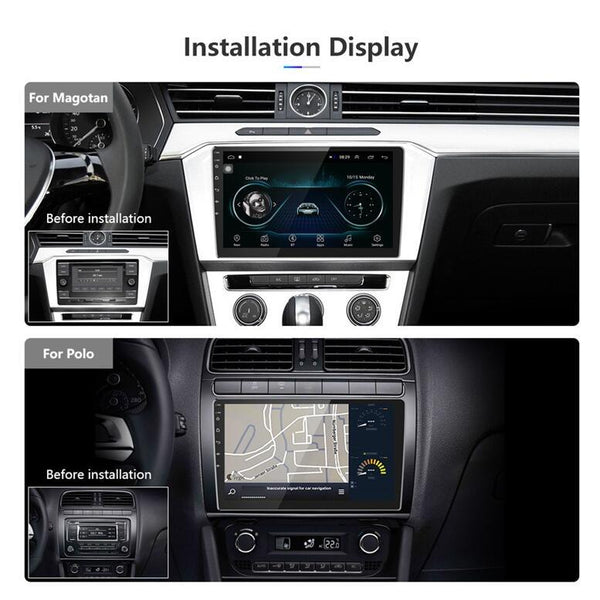 Universal Machine Android Smart Navigation Car Navigation DVD Reversing Video Integrated Machine, Size:10inch 2+32G, Specification:Standard