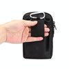 Denim Casual Waist Bag Crossbody Shoulder Bag(Black)