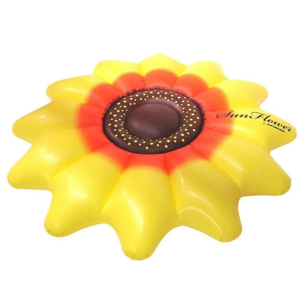 PVC Inflatable Water Sunflower Floating Row Floating Bed, Specification: 180 x 20cm(Yellow)