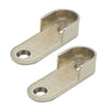 2pcs Wardrobe Closet Rod End Support Bracket Alloy Holder Hardware Furniture Accessories, Style: Normal