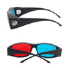 Red Blue 3D Glasses Anaglyph Framed 3D Vision Glasses for Game Stereo Movie Dimensional Glasses Plastic Glasses