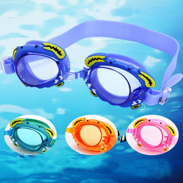 RUIHE Children Cute Cartoon Waterproof Anti-Fog Swimming Goggles(Green)