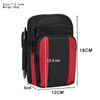 Multifunctional Casual Crossbody Mobile Phone Storage Waist Bag(Red + Black)