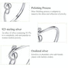 S925 Sterling Silver Musical Note Women Ring, Size:7
