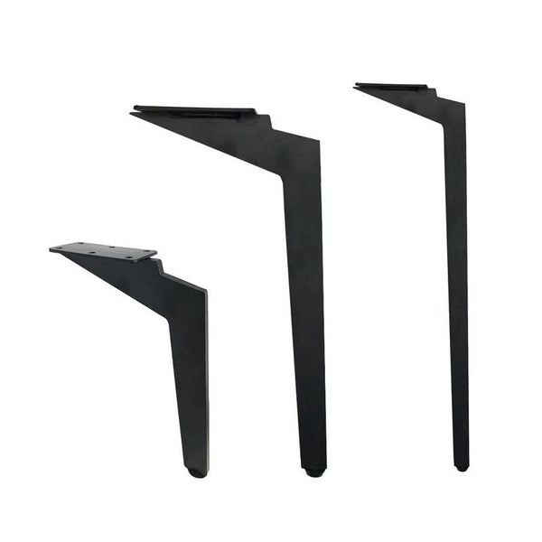 LH-DJ08 Adjustable Knife Shape Metal Furniture Support Legs, Height: 14.5cm(Matte Black)