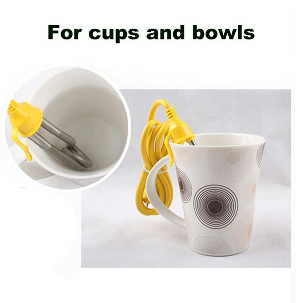 MJ-R4 Electric Water Heater Element Mini Boiler Hot Water Immersion Travel Use 600W (Color Random Delivery)