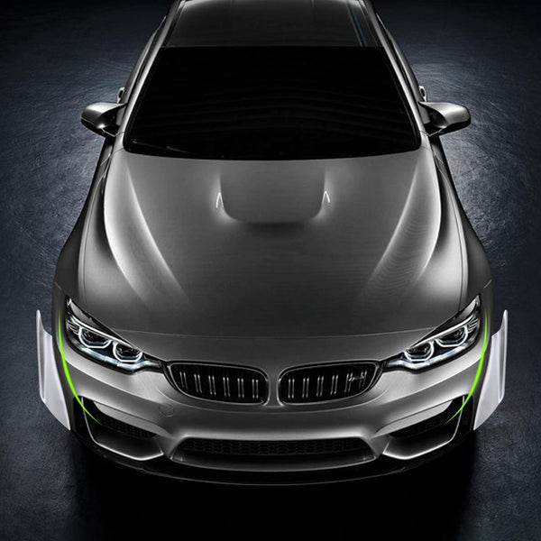 4 PCS Car-Styling Flank Decorative Sticker(Silver)