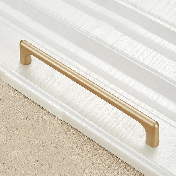 9011-160 Modern Simple Cabinet Door Handle Drawer Wardrobe Zinc Alloy Handle (Gold)