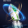 Children 2.4G Mini Remote Control Boat Summer Water Play Electrical Submarine Boys Toys(Green)